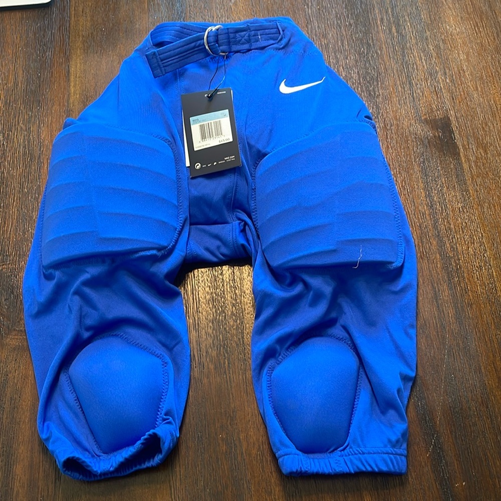 NEW Nike Royal Blue Padded Sports Football  Pants Boys Youth  🏈